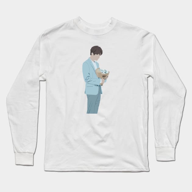 Jin – Love Yourself Poster Long Sleeve T-Shirt by cahacc